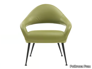 LETIZIA - Easy chair with armrests _ Poltrona Frau