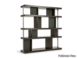 JOBS - Double-sided wooden bookcase _ Poltrona Frau