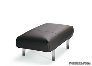 JOHN-JOHN - Leather footstool _ Poltrona Frau