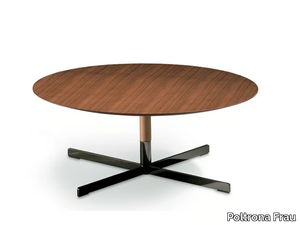 BOB - Round wooden coffee table _ Poltrona Frau