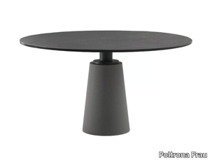 MESA - Round natural stone table _ Poltrona Frau