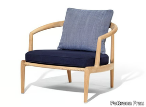 THE SECRET GARDEN - Teak garden armchair with armrests _ Poltrona Frau