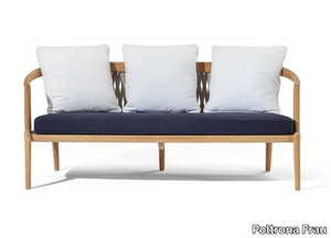 THE SECRET GARDEN - Teak garden sofa _ Poltrona Frau