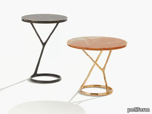 ILDA - Round marble coffee table _ Poliform