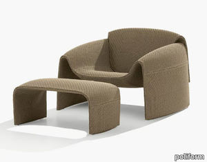 LE CLUB - Garden armchair with armrests _ Poliform