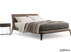 KELLY - Fabric double bed with upholstered headboard _ Poliform