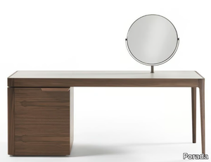 AFRODITE - Walnut secretary desk with drawers _ Porada