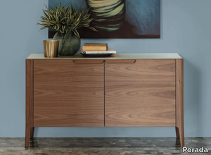 ATLANTE 6 - Walnut sideboard with doors _ Porada