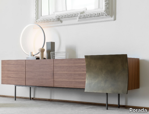 BILBAO - Canaletta walnut sideboard with doors _ Porada