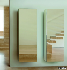 CAMPER - Wall-mounted coat rack with mirror _ Porada