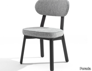 EVELIN - Fabric chair and structure in solid ash _ Porada