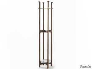 IGOR - Walnut coat rack with umbrella stand _ Porada