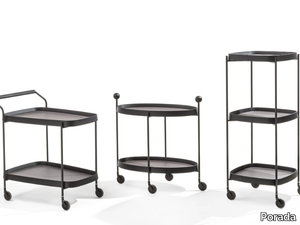 JET - Canaletta walnut food trolley _ Porada