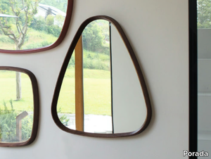 MIX - Wall-mounted mirror and wooden frame _ Porada
