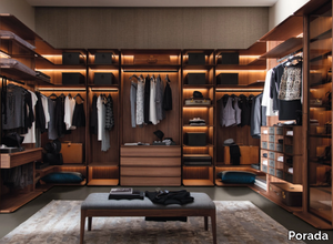 MY CLOSET - Sectional wooden walk-in wardrobe _ Porada