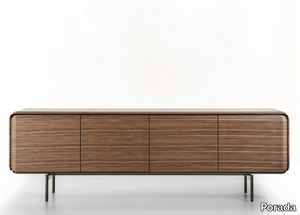 PEBBLE - Wooden sideboard with doors _ Porada