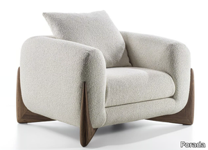 SOFTBAY - Fabric armchair with armrests _ Porada