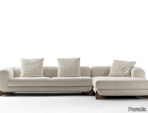 SOFTBAY - 3 seater fabric sofa with chaise longue _ Porada