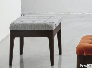 WEBBY - Low tufted fabric stool _ Porada