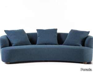 YVES - Curved fabric sofa _ Porada