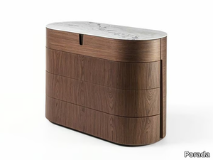 TYLSA NIGHT 4 - Wooden chest of drawers _ Porada