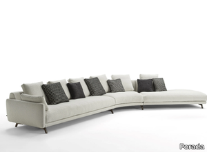 ÉTIENNE - Curved fabric sofa _ Porada