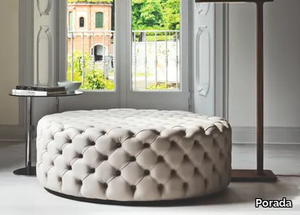 ALCIDE - Tufted leather pouf _ Porada