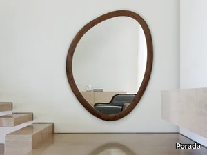GIOLO - Wooden oval framed mirror _ Porada