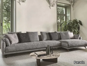 ÉTIENNE - Sectional fabric sofa with chaise longue _ Porada
