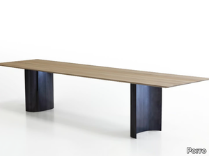 JEFF - Rectangular chestnut table _ Porro