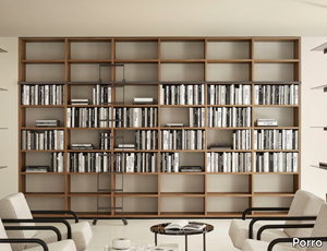 SYSTEM 2022 - Wall-mounted wooden bookcase _ Porro