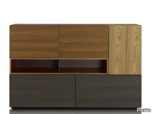 MODERN - Wooden highboard with doors _ Porro