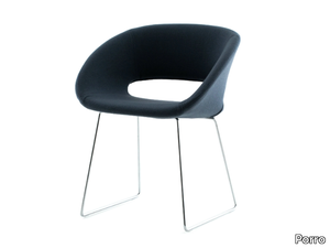 CONCH - Swivel sled base chair _ Porro