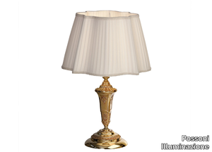 BORIS 098/LG - French Gold table lamp with shade _ Possoni Illuminazione