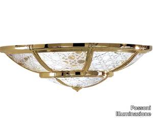 GIOTTO 1898/A4-C - Gold plated wall light with crystal glass _ Possoni Illuminazione