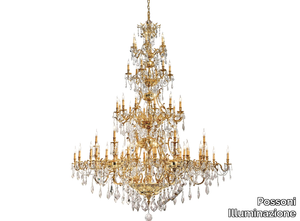 VERSAILLES 093/60-SH/P - French Gold chandelier with Schoeler crystals _ Possoni Illuminazione