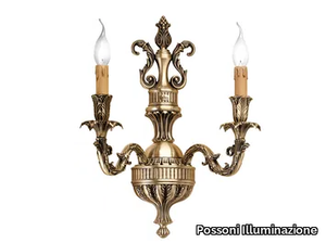 MARILYN 790/A2 - Antique Brass wall light _ Possoni Illuminazione