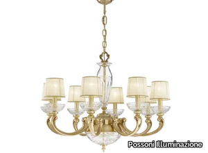 OFELIA 257/8+2 - French Gold chandelier with crystal _ Possoni Illuminazione