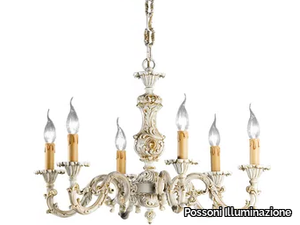 OLDIE 504/6-091 - Antique white/gold chandelier _ Possoni Illuminazione