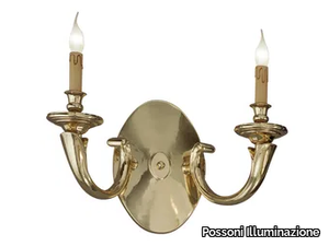 AMOS 260/A2 - Polished Brass wall light _ Possoni Illuminazione