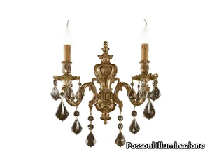 ASHFORD 090/A2-SH/P - French gold wall light with Schoeler crystals _ Possoni Illuminazione