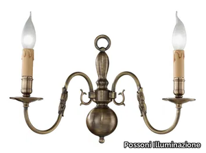 FLEMISH 507/A2 - Antique bronze wall light _ Possoni Illuminazione