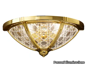 LEONARDO 1893/AH2-C - Gold plated wall light with crystal _ Possoni Illuminazione