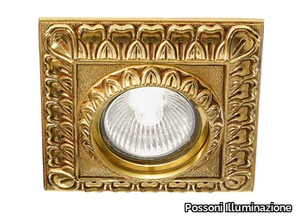 LIU DL7815 - French Gold square down light _ Possoni Illuminazione