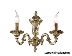 RICHARD 519/A2 - Polished Brass wall light _ Possoni Illuminazione