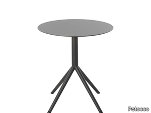 OTX 887/TC - Round drop-leaf HPL table _ Potocco