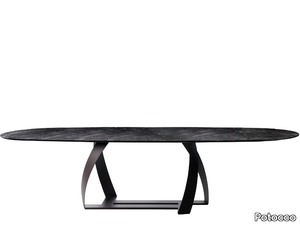 BON BON 770/TG-O - Oval marble table _ Potocco