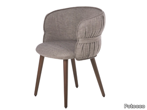 COULISSE 941/P - Upholstered fabric chair with armrests _ Potocco