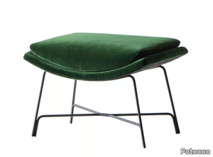 CUT 910/PP - Upholstered leather footstool _ Potocco