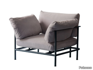 ELODIE 908/PL - Leather armchair with armrests _ Potocco